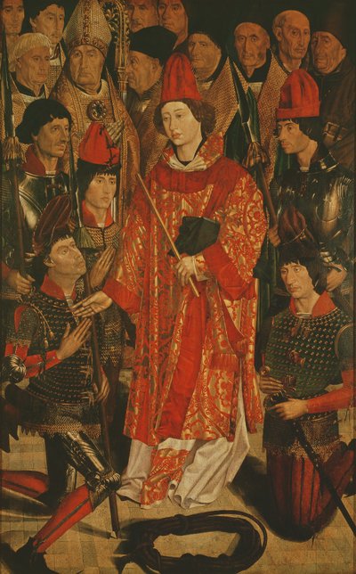 Saint Vincent de Saragosse (d.304), Protecteur de Lisbonne, du Retable de Saint Vincent, c.1495 - Nuno Goncalves or Gonzalvez